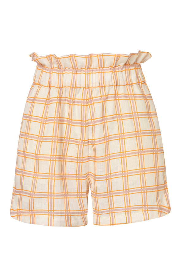 San Antonio Linen Short / Cream and Butter Scotch